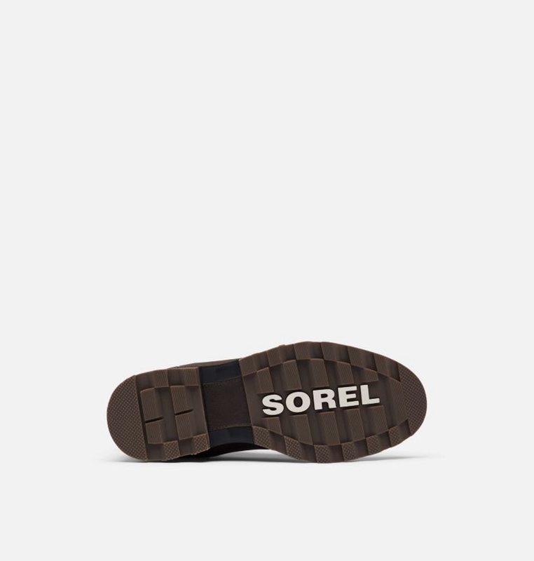 Mens Booties Black Brown - Sorel Madson™ II Chelsea - 457-GOAQYL